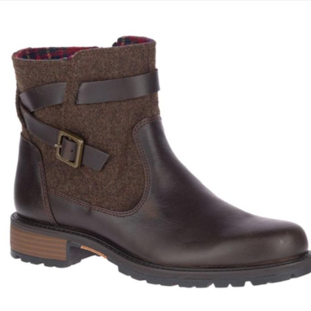 NEW Merrell Legacy Buckle Waterproof Leather Boot